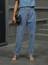 'Dani' Pearl Detail Straight Jeans - Celes Fashion